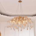 Agnes Brass Branch Crystal Chandelier - Ineffable Lighting