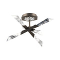 Solitude LED Semi Flush Mount Ceiling Light in Antique Nickel (Small).
