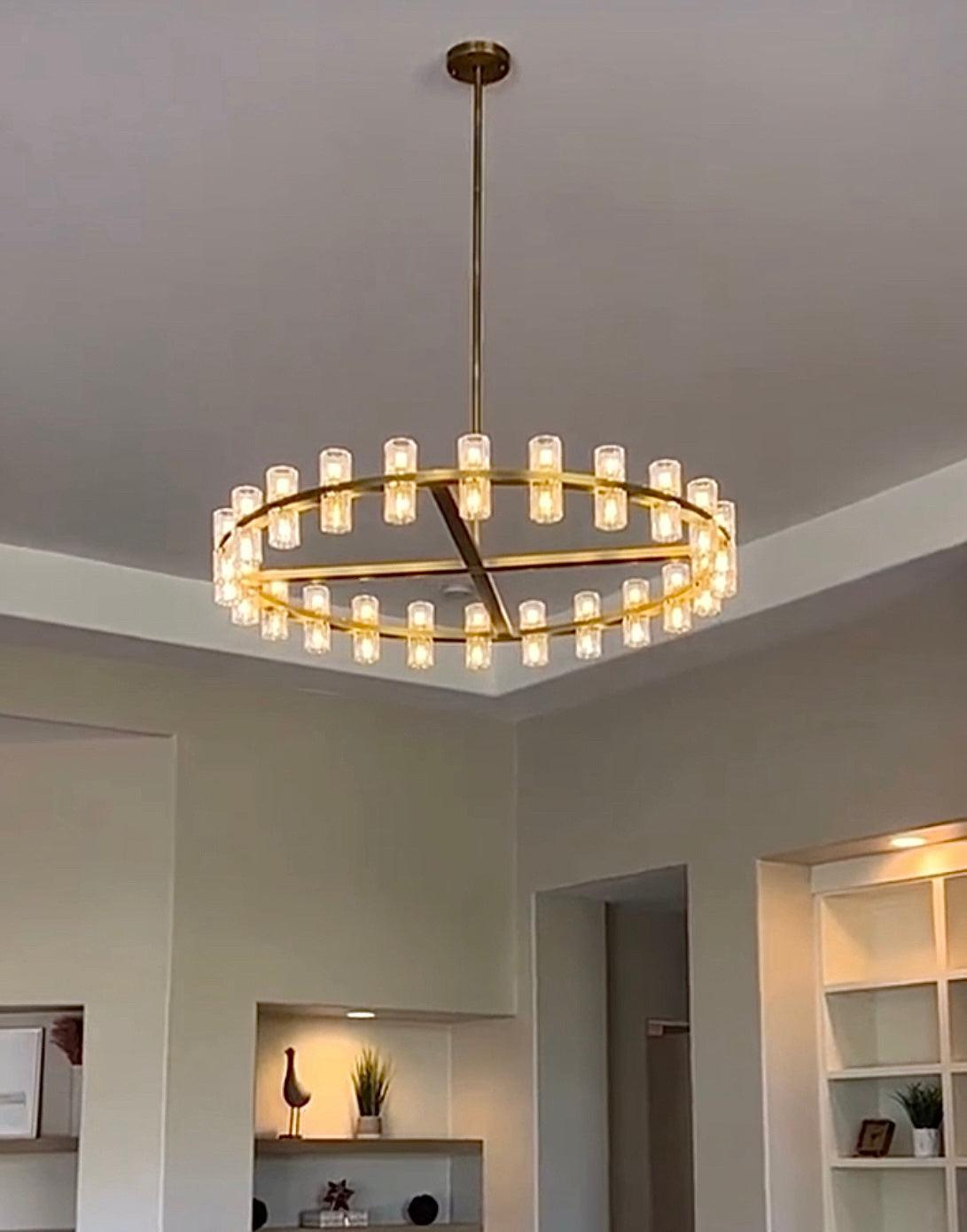 Arcochen Crystal Round Chandelier 48"