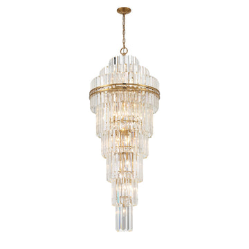 Hayer Multi-Layer Crystal 31 Light Chandelier