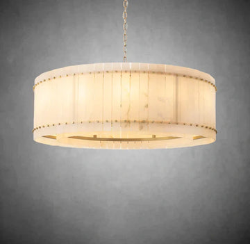 Marisol Alabaster Round Chandelier