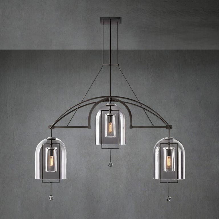 Fulcrem Linear Chandelier 61" 3 Lights