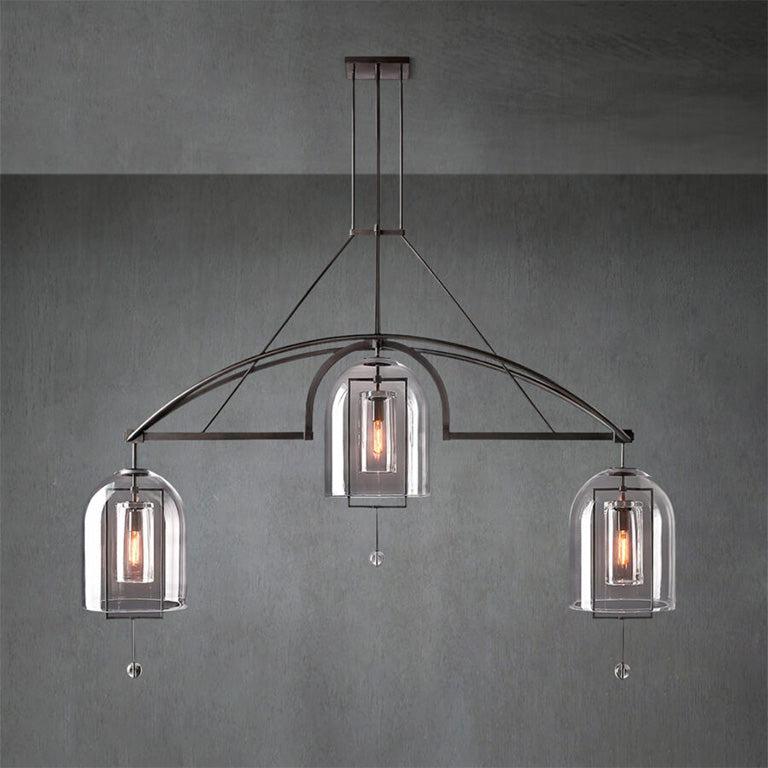 Fulcrem Linear Chandelier 73" 3-Lights