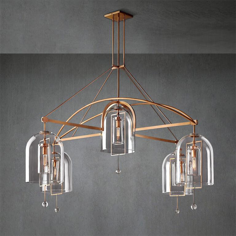 Fulcrem Round Chandelier 85" -5 Lights