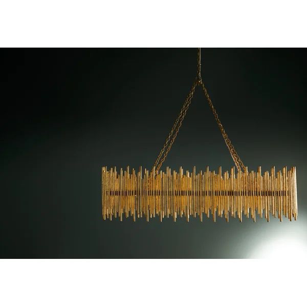 Althely 10 Lights Rectangle Chandelier
