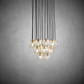 Bille De Crystal Cluster Round Chandelier 14''19''24''30''40"
