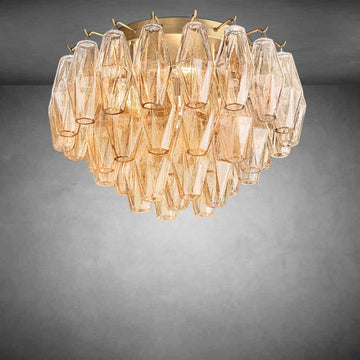 Chiare Glass Flushmount 17"24''