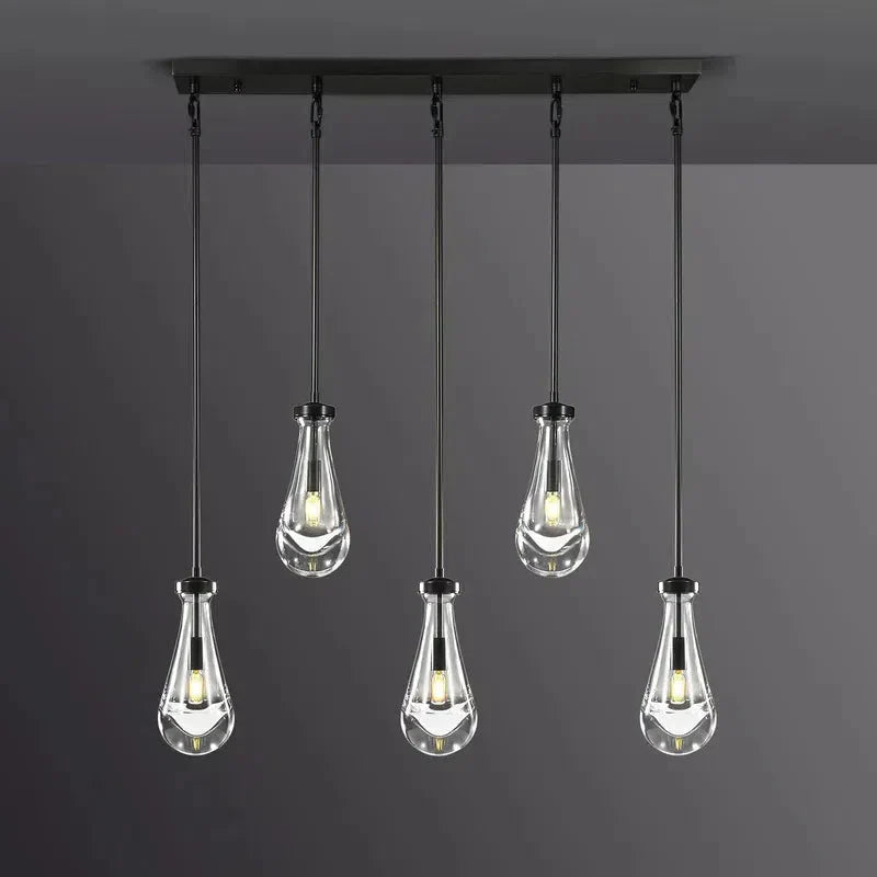 Raindrop Linear Chandelier 5-Light 36''