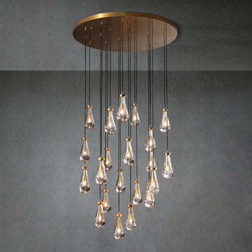 Raindrop Round Chandelier 47"
