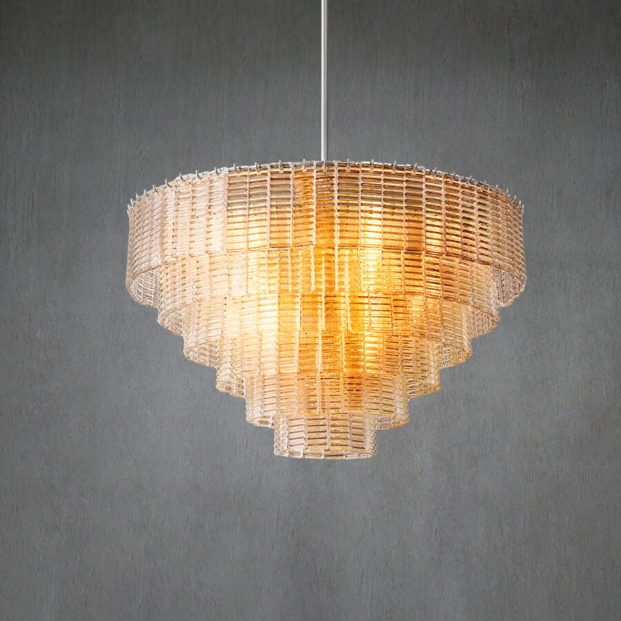Siren Clear Round Chandelier 41"