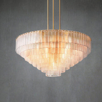 Siren Clear Round Chandelier 52"