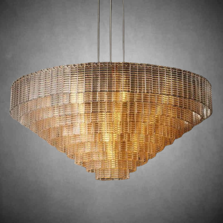Siren Clear Round Chandelier 65"
