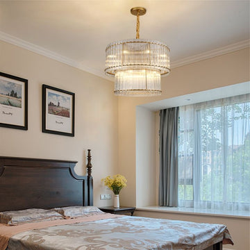 Sun Marco 2-Tier Round Chandelier 48"