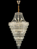 Magnificent Extra Large Foyer Hall Chandelier Tiered Crystal Ceiling Lighting Fixture For Living Room Decor