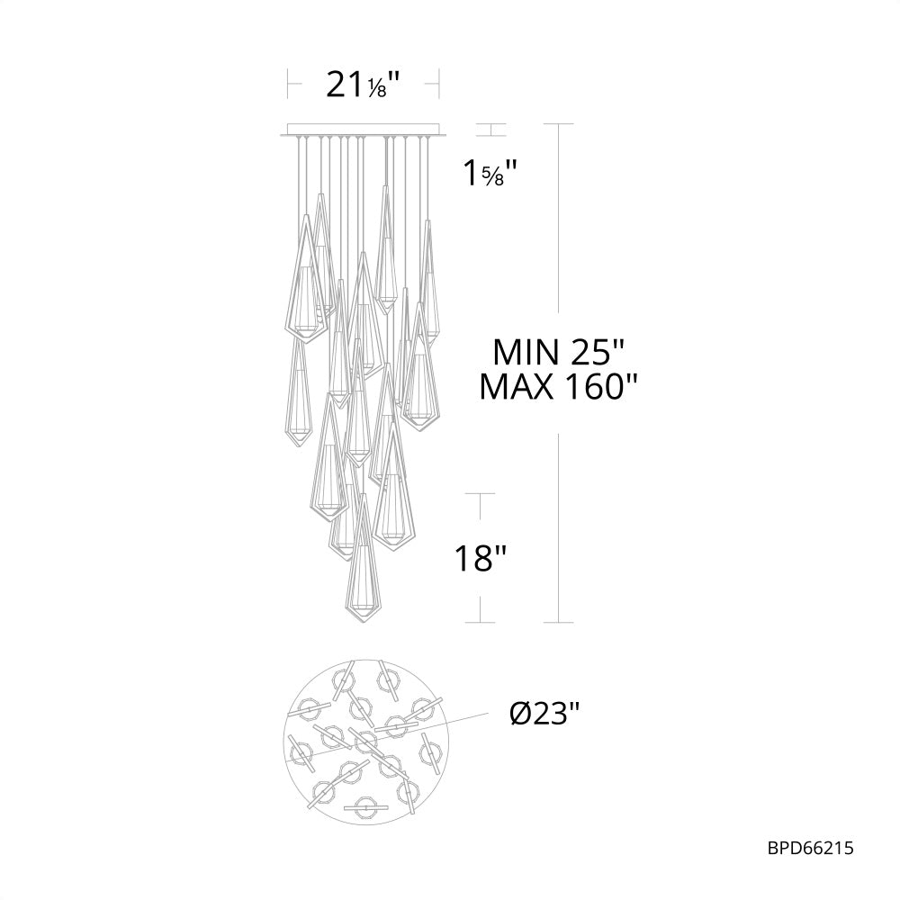 Devation Round Chandelier 14 Light