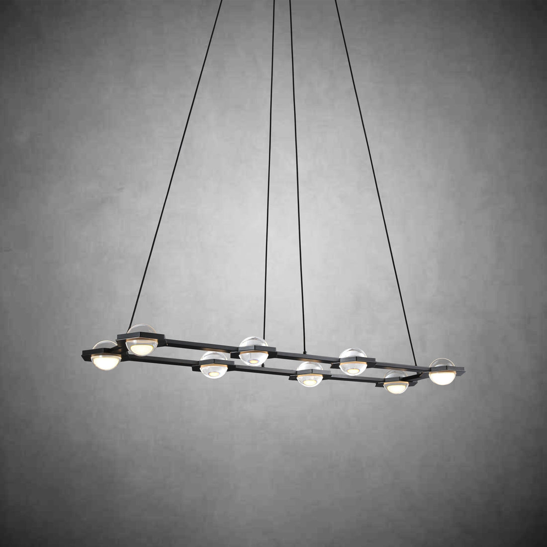 Eclatact Linear Chandelier 54''W 72''W