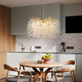 YUYI Gold Modern Tree Branch Crystal Chandelier 23.6
