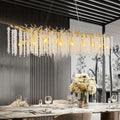 YUYI Gold Tree Branch Crystal Chandelier 47.2