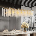 YUYI Gold Tree Branch Crystal Chandelier 47.2