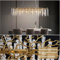 YUYI Gold Tree Branch Crystal Chandelier 47.2