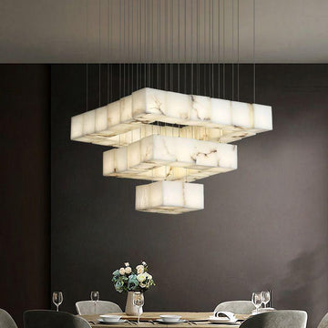 Kybos Alabaster Chandelier Light
