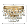 Calypso 10 Inch Wall Sconce Crystorama Lighting Fixture
