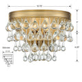 Calypso 10 Inch Wall Sconce Crystorama Lighting Fixture
