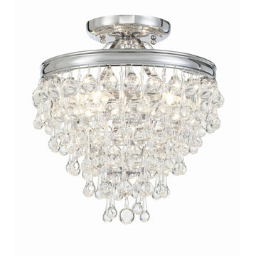 Calypso 13 Inch 3 Light Semi Flush Mount