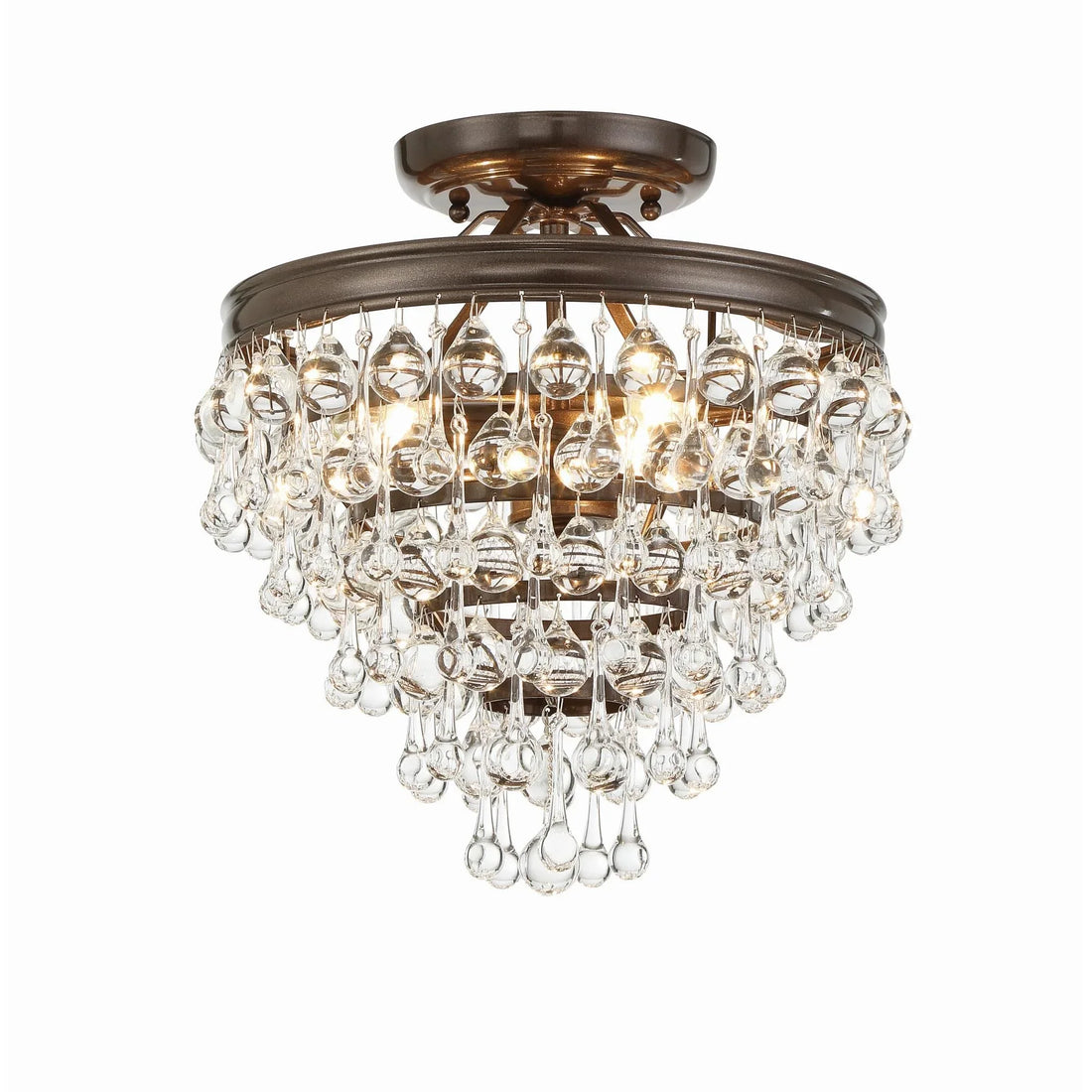 Calypso 13 Inch 3 Light Semi Flush Mount