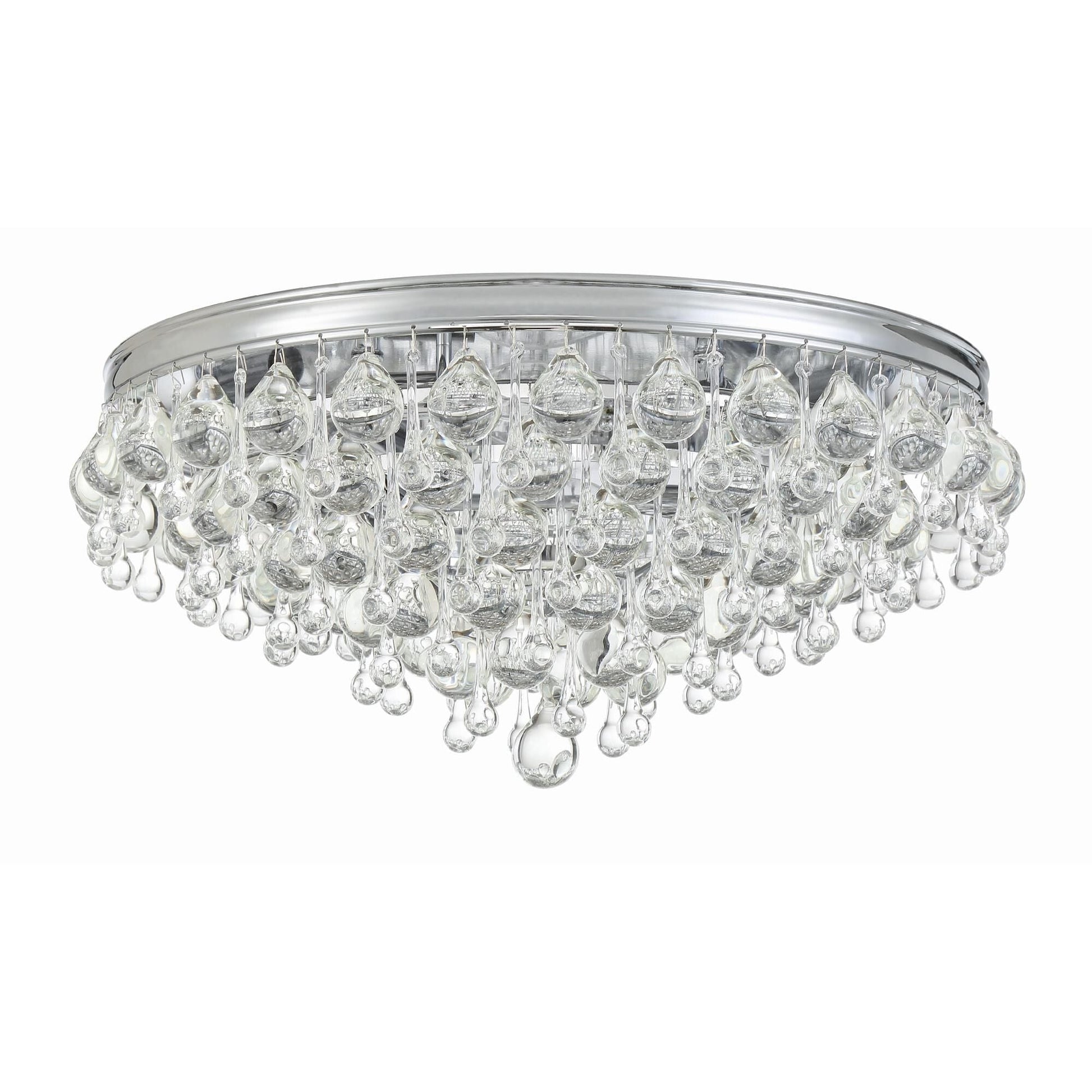 Crystorama Calypso 20 Inch 6-Light Crystal Flush Mount