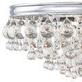 Crystorama Calypso 20 Inch 6-Light Crystal Flush Mount