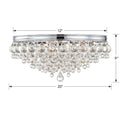Crystorama Calypso 20 Inch 6-Light Crystal Flush Mount
