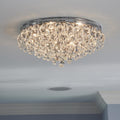 Crystorama Calypso 20 Inch 6-Light Crystal Flush Mount