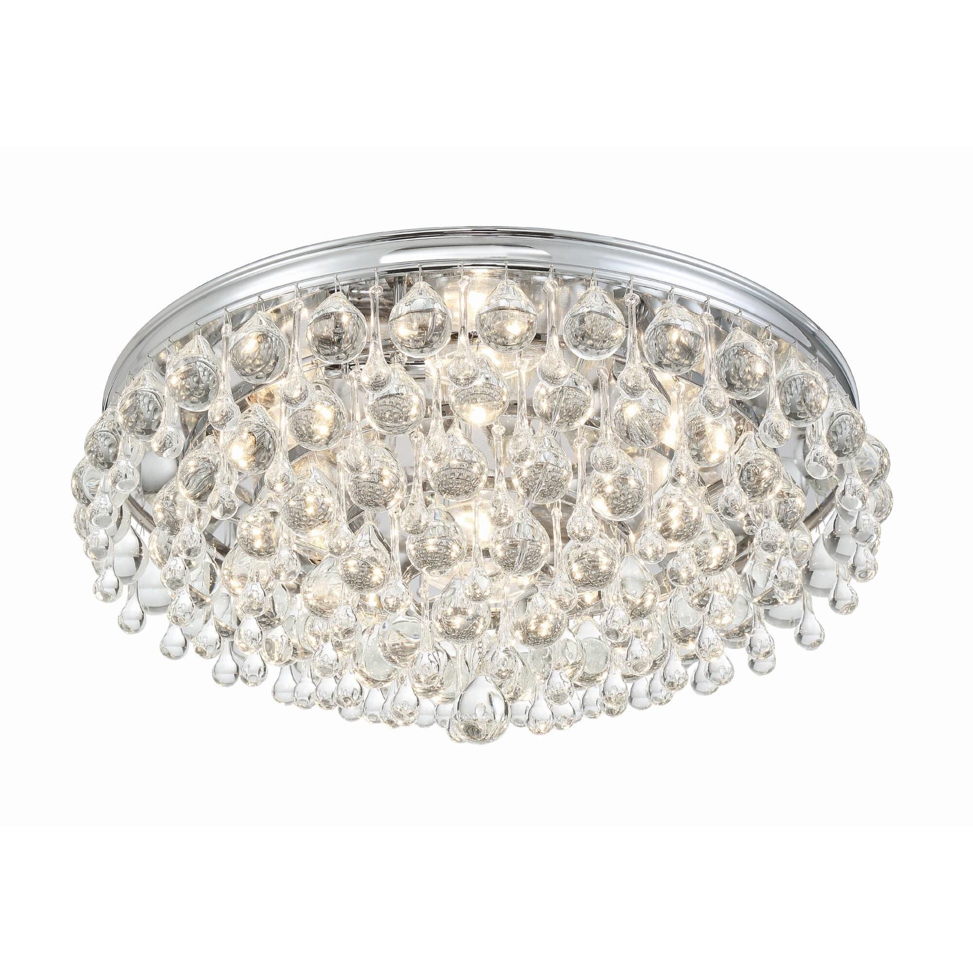 Crystorama Calypso 20 Inch 6-Light Crystal Flush Mount