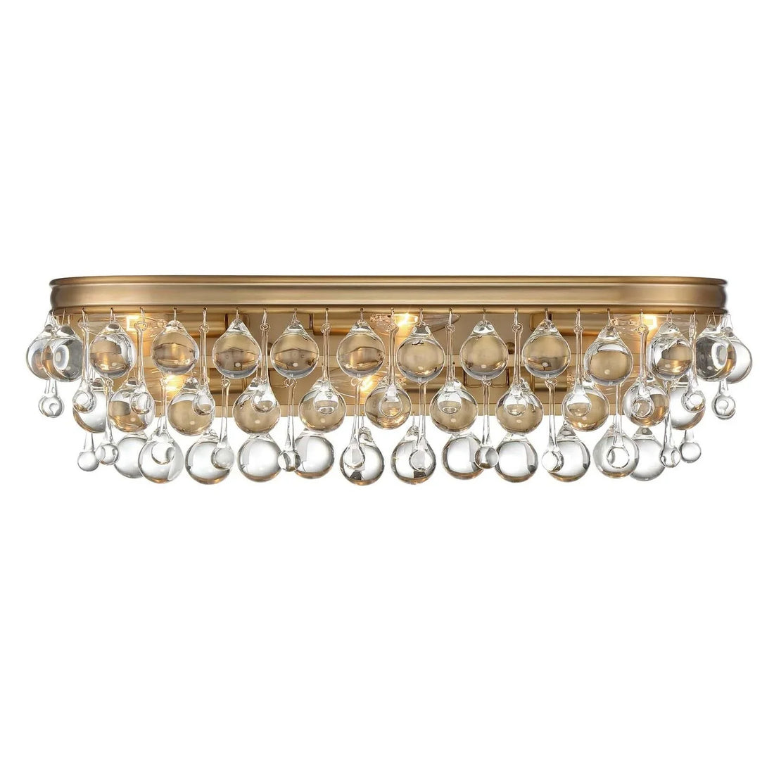 Crystorama Calypso 23 Inch 6-Light Vibrant Gold Bath Vanity Light