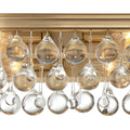 Crystorama Calypso 23 Inch 6-Light Vibrant Gold Bath Vanity Light
