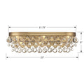 Crystorama Calypso 23 Inch 6-Light Vibrant Gold Bath Vanity Light