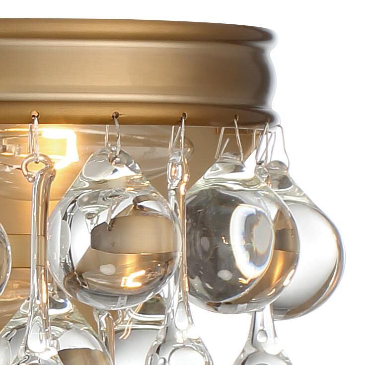 Crystorama Calypso 23 Inch 6-Light Vibrant Gold Bath Vanity Light