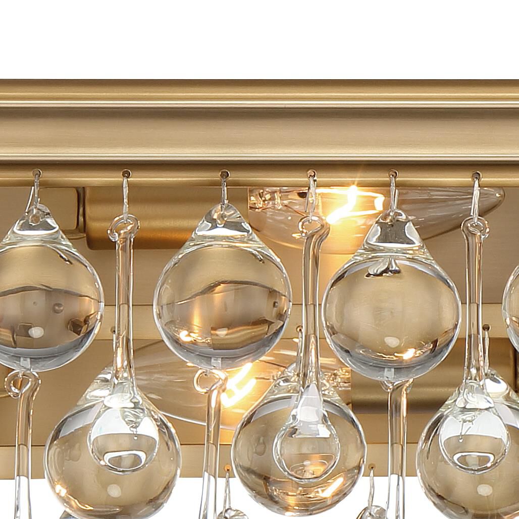 Crystorama Calypso 23 Inch 6-Light Vibrant Gold Bath Vanity Light