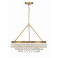 Calypso 25 Inch 6-Light Polished Chrome Crystal Chandelier Lighting