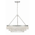 Calypso 25 Inch 6-Light Polished Chrome Crystal Chandelier Lighting