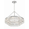 Calypso 25 Inch 6-Light Polished Chrome Crystal Chandelier Lighting