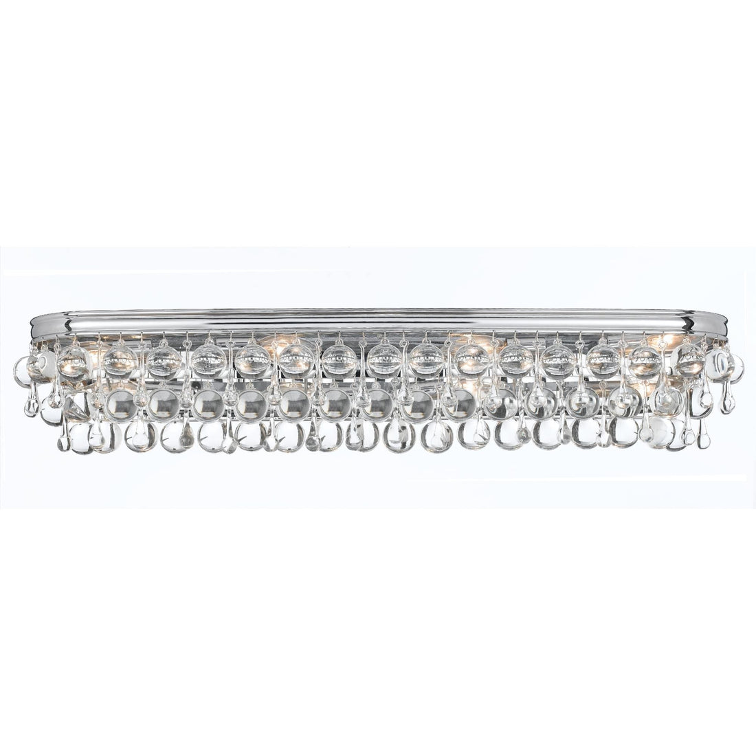 Calypso 33-Inch 8-Light Crystal Bath Vanity Light