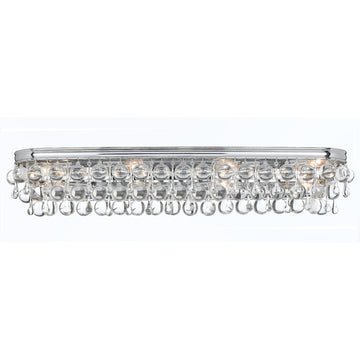 Calypso 33-Inch 8-Light Crystal Bath Vanity Light
