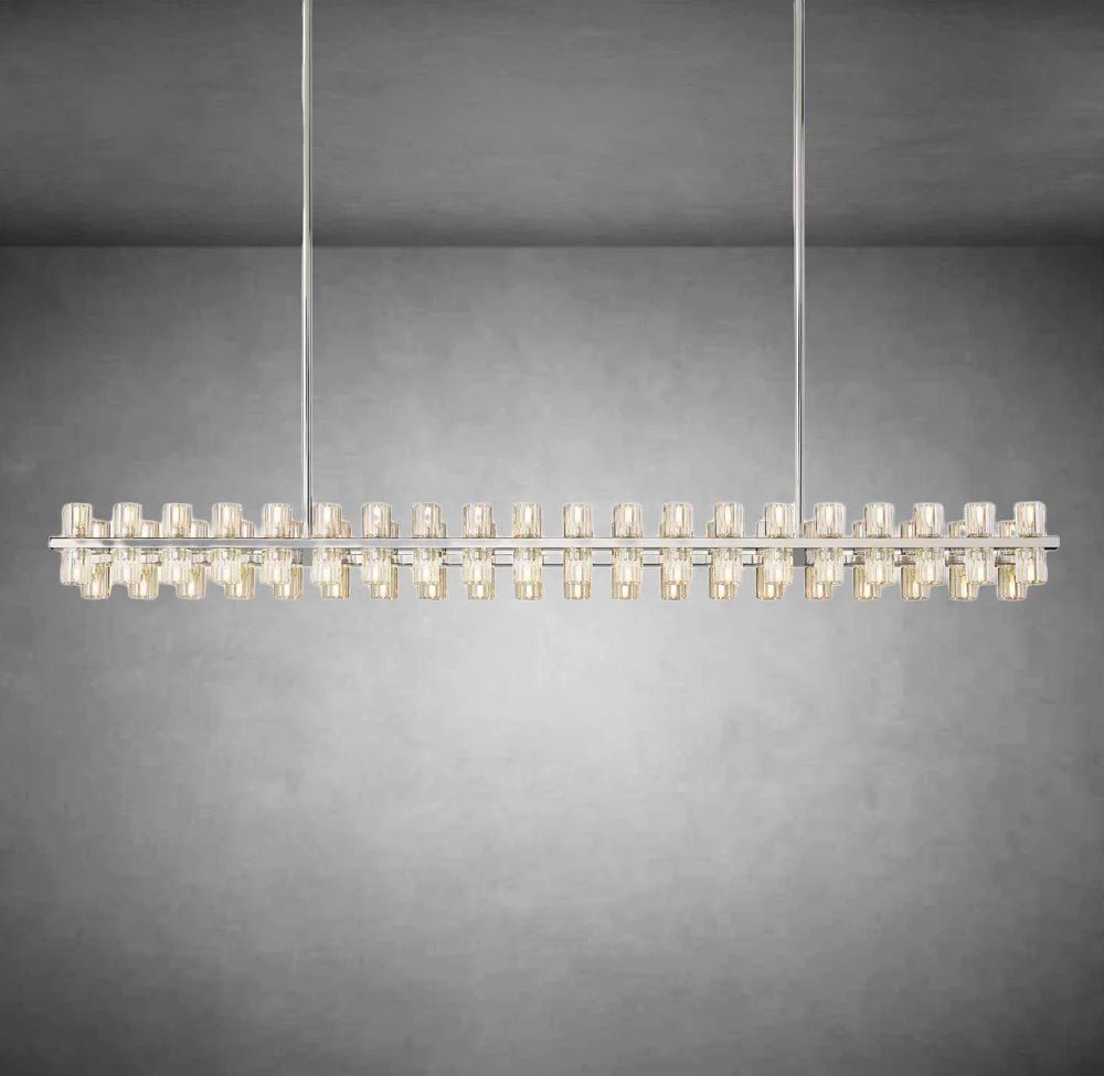 Arcachen Crystal Rectangular Chandelier 48'' 54" 72" - FanciLamps-FC - CA10272 - 3
