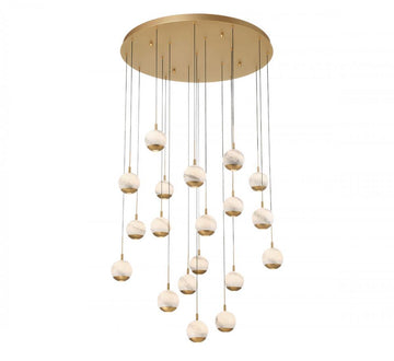 Baveno 30 Light Round LED Chandelier