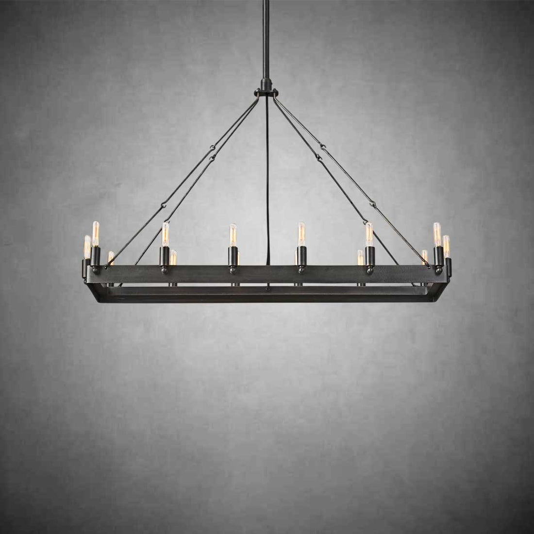 Coviro Rectangular Outdoor Chandelier