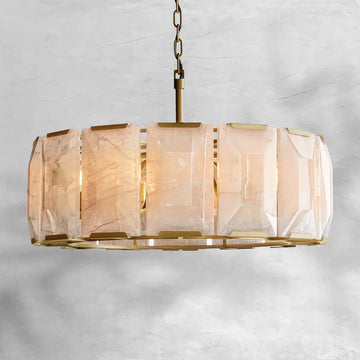 Harlow Alabaster Round Chandelier