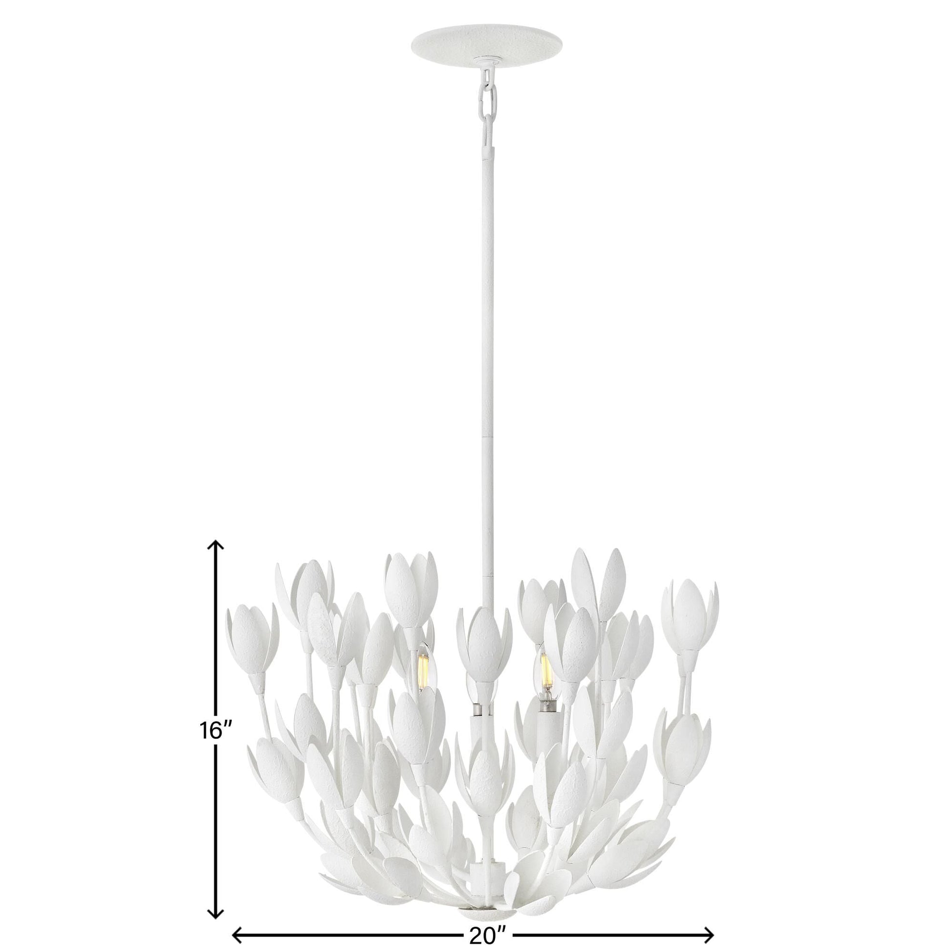 Flora 20 Inch 3 Light LED Chandelier