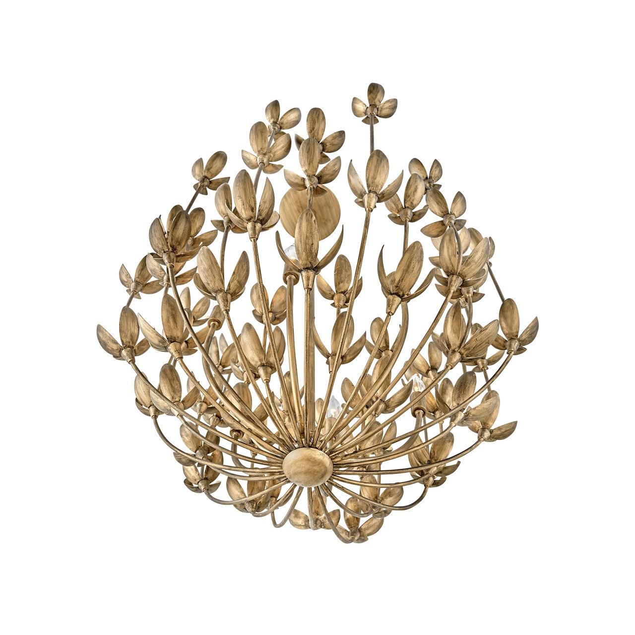 Hinkley Lighting Flora 26 Inch 6-Light Chandelier, Burnished Gold